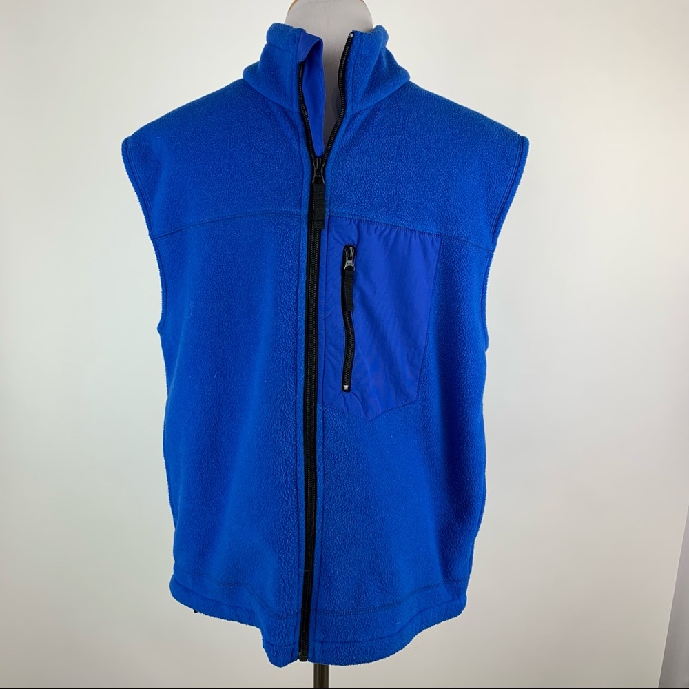 Duluth Trading Blue Fleece Vest Medium